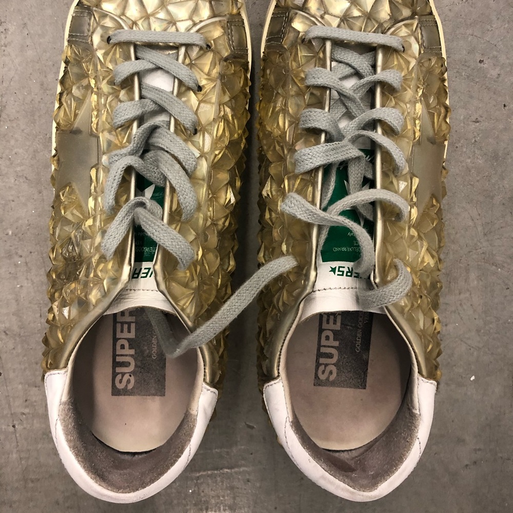 RARE Authentic Golden Goose Superstar Sneakers - 3D Studded Design - EU 38 - Picture 4 of 10